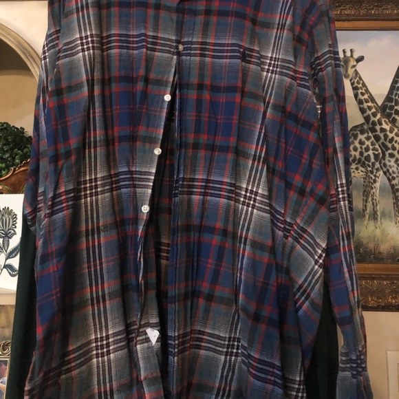 Blue Ralph Lauren button down - Picture 2 of 4